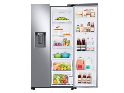 36" Samsung 21.5 Cu. Ft. side by Side Door Family Hub Refrigerator - RS22T5561SR