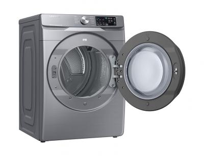 27" Samsung 7.5 Cu. Ft. Electric Dryer With Steam Sanitize In Platinum - DVE45T6100P