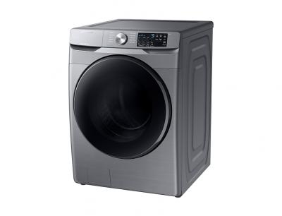 27" Samsung 5.2 Cu. Ft. Smart Front Load Washer With Large Capacity in Platinum - WF45R6100AP